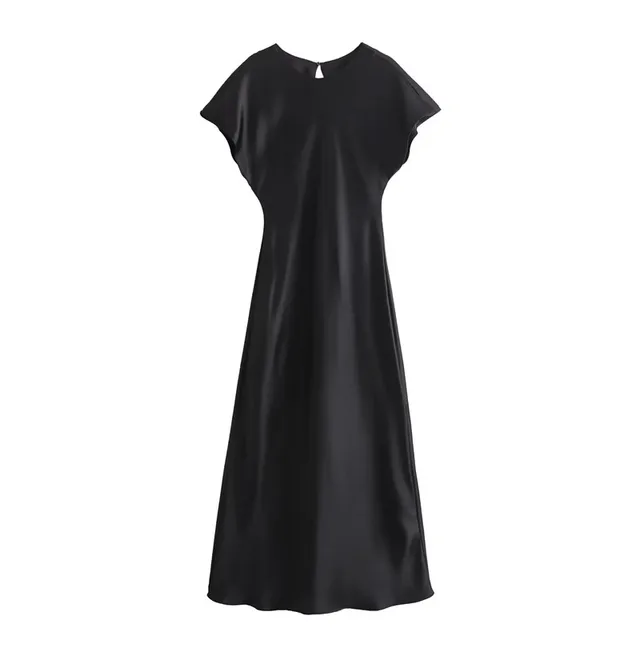 Drune | Elegante Satin-Midikleid