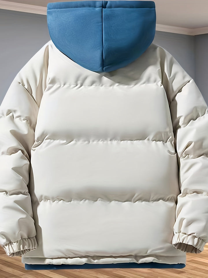 Drune | Verdickte Mittel-Lange Reißverschluss Winter Jacke Für Herren - Perfekt für Outdoor-Aktivitäten