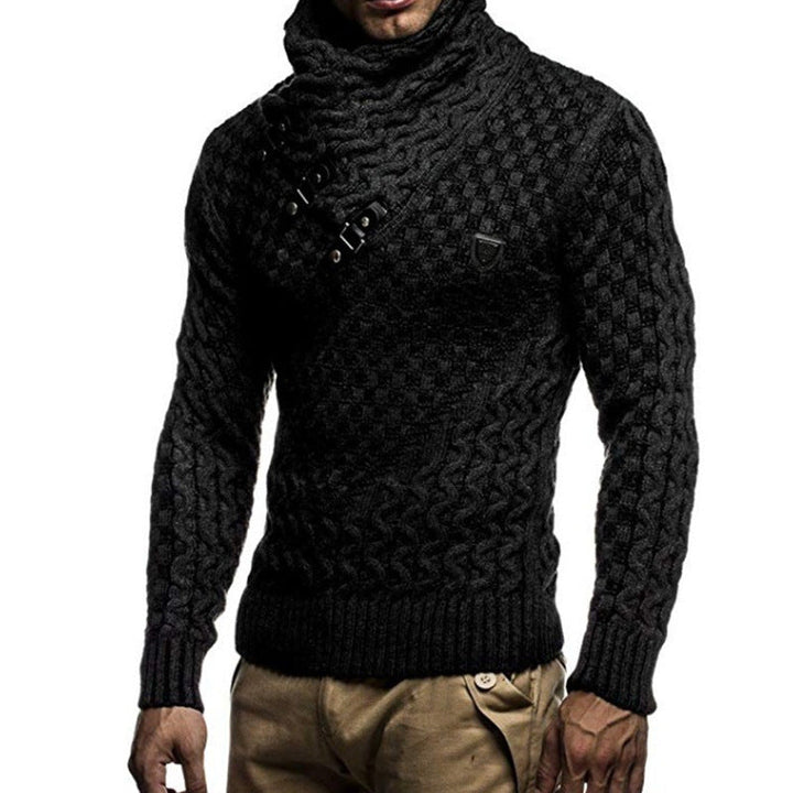 Drune | Herren Rollkragenpullover mit Verschluss