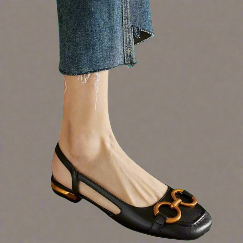 Elegante Orthopädische Sandalen mit Blockabsatz Drune