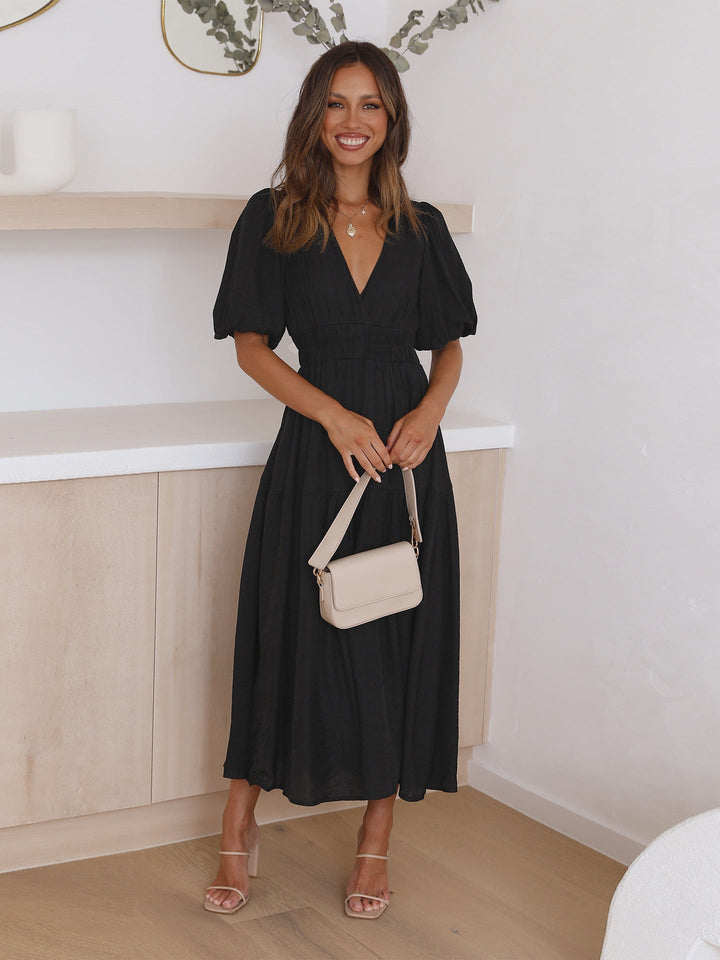 Drune | Kleid Mit Puffärmeln