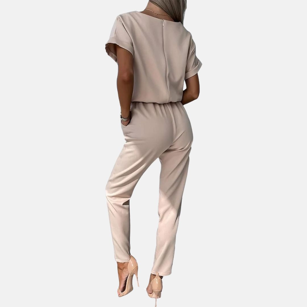 Drune | Eleganter, festlicher Kurzarm-Damen-Overall für den Sommer