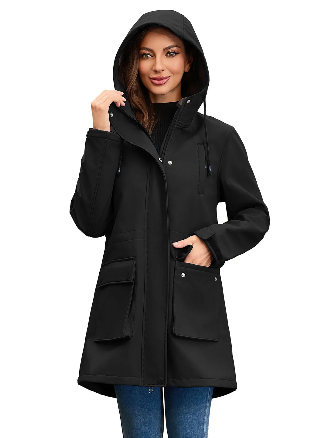 Drune | Wasserdichte Softshell-Jacke mit Kapuze für Damen Elina