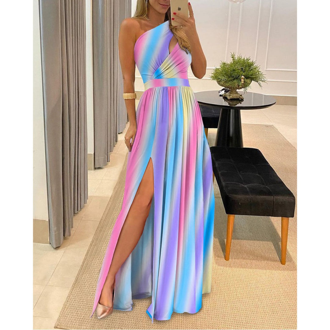 Drune | Ärmelloses Kleid mit hoher Taille und Öffnung
