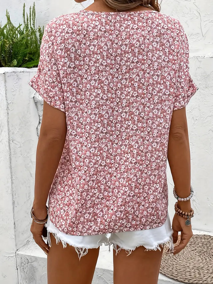 Drune | Florale Knopf-Bluse
