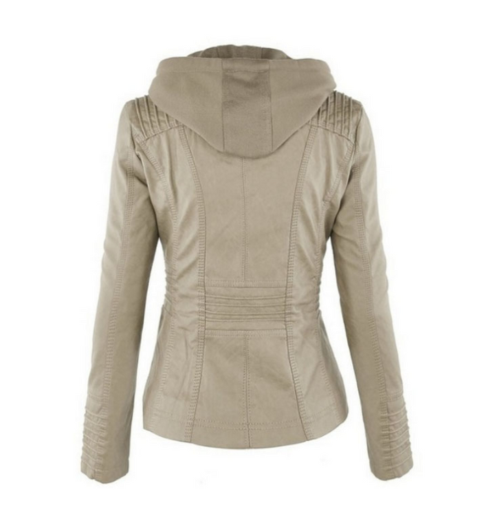 Lederjacke mit Revers