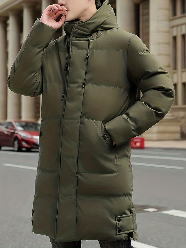Drune | Winterjacke mit Kapuze für Männer in mittellanger Ausführung - Perfekt für Aktivitäten im Freien