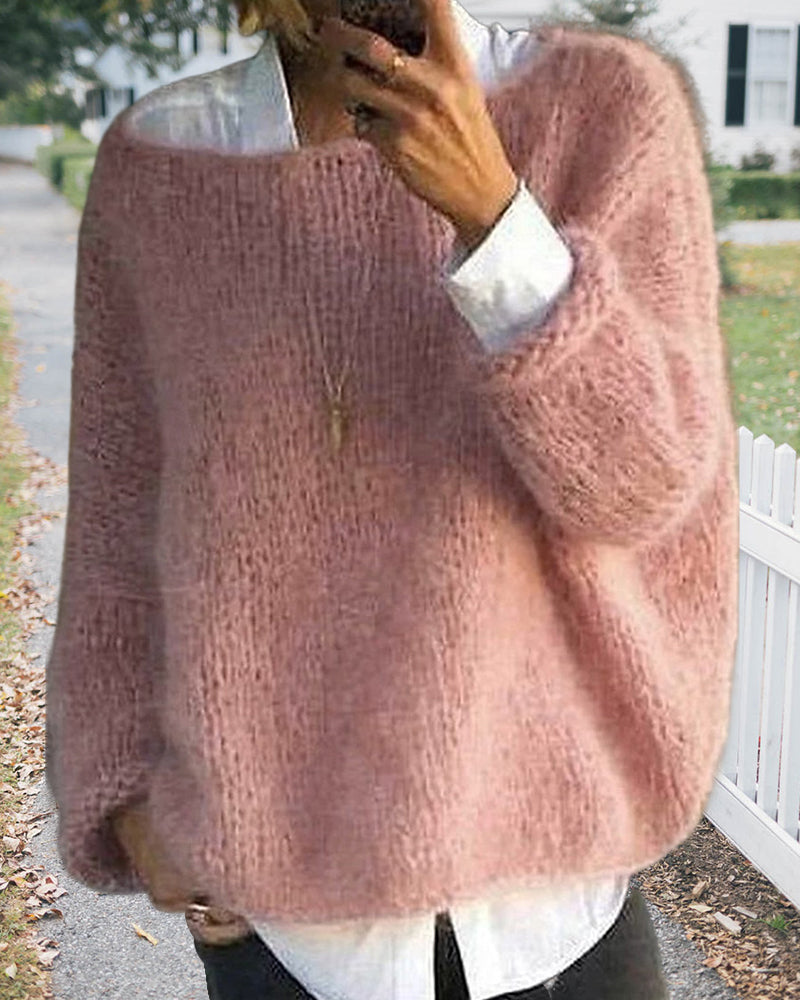 Drune | Pullover mit Farbdetail am Nacken