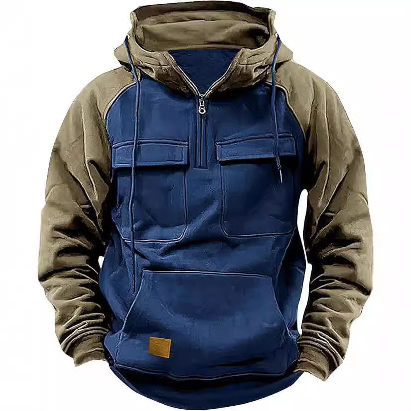 Drune | Dicke Herren-Hoodie mit vielen Stauraumtaschen