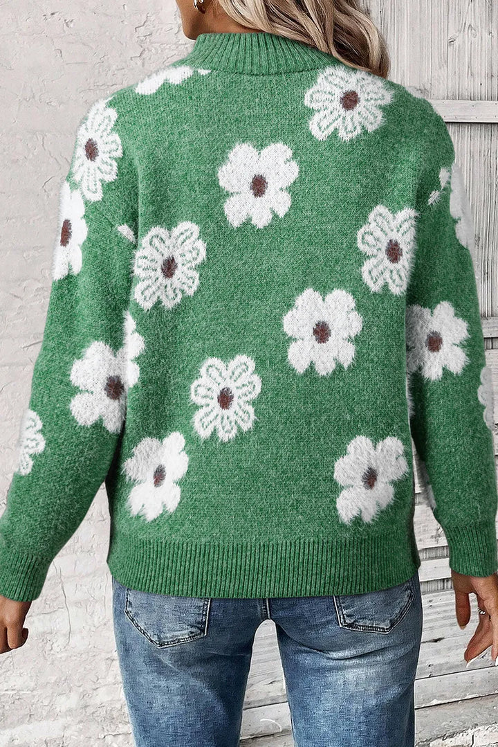 Drune | Pullover mit Blumenmuster für Frauen