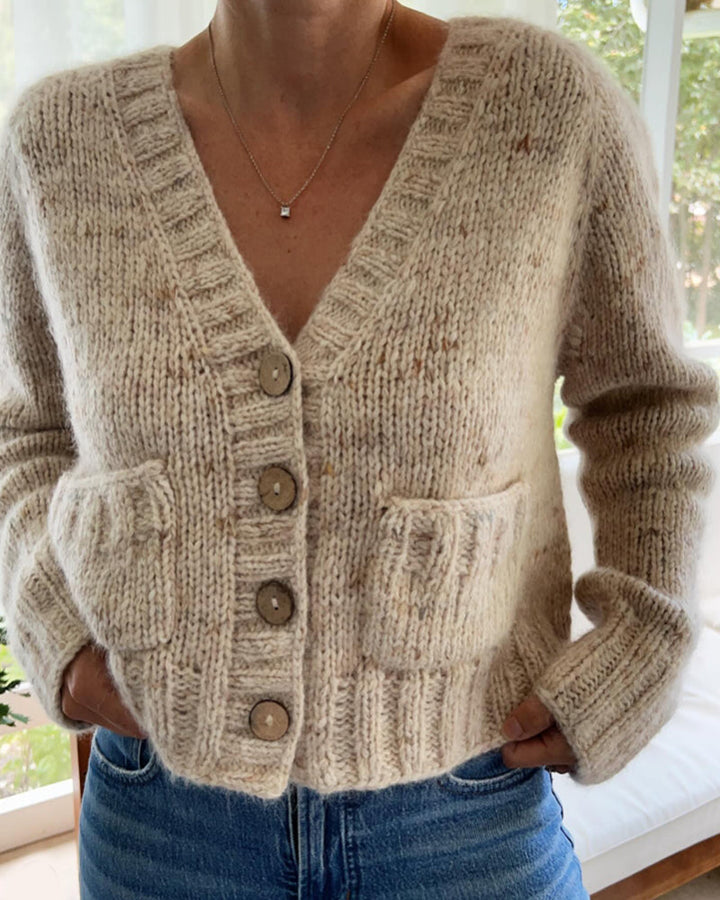 Drune | Cardigan mit Knopfleiste und V-Ausschnitt