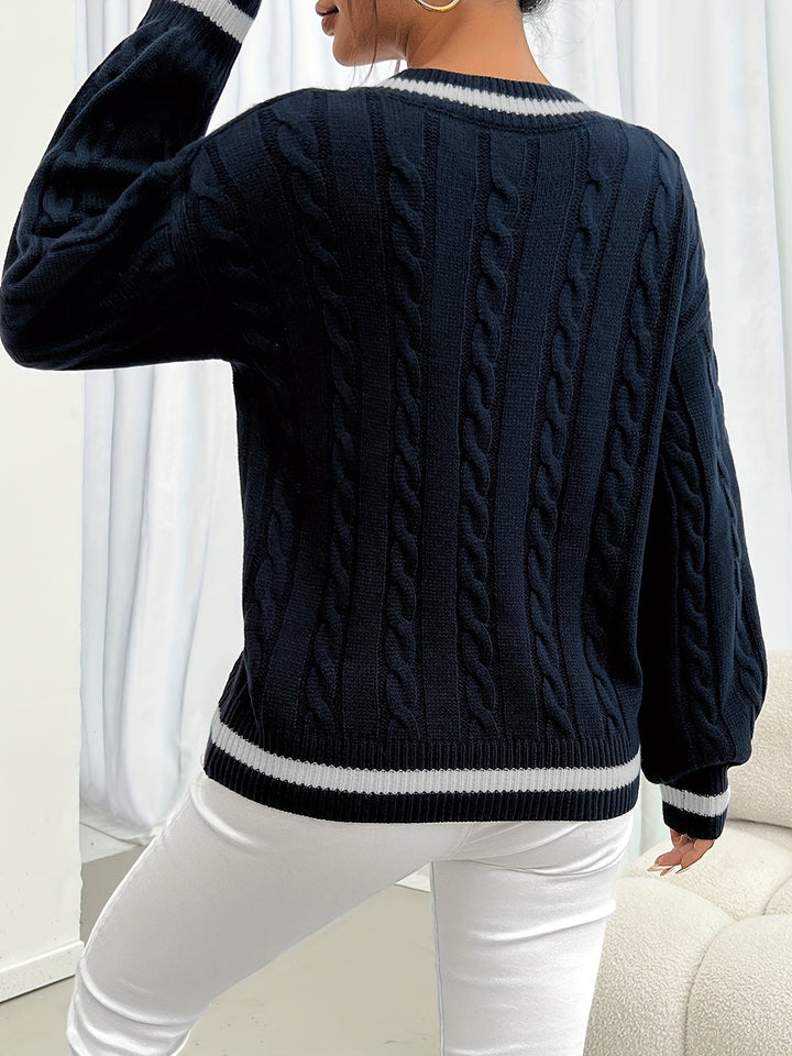 Drune | Kabelstrickpullover Damen