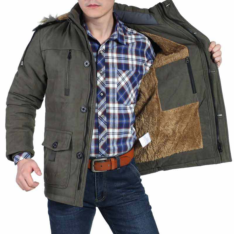 Herren Komfortable Winterparka Drune