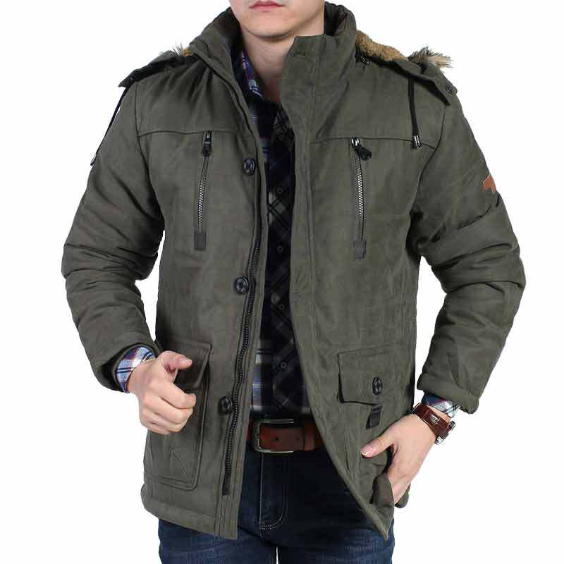 Herren Komfortable Winterparka Drune