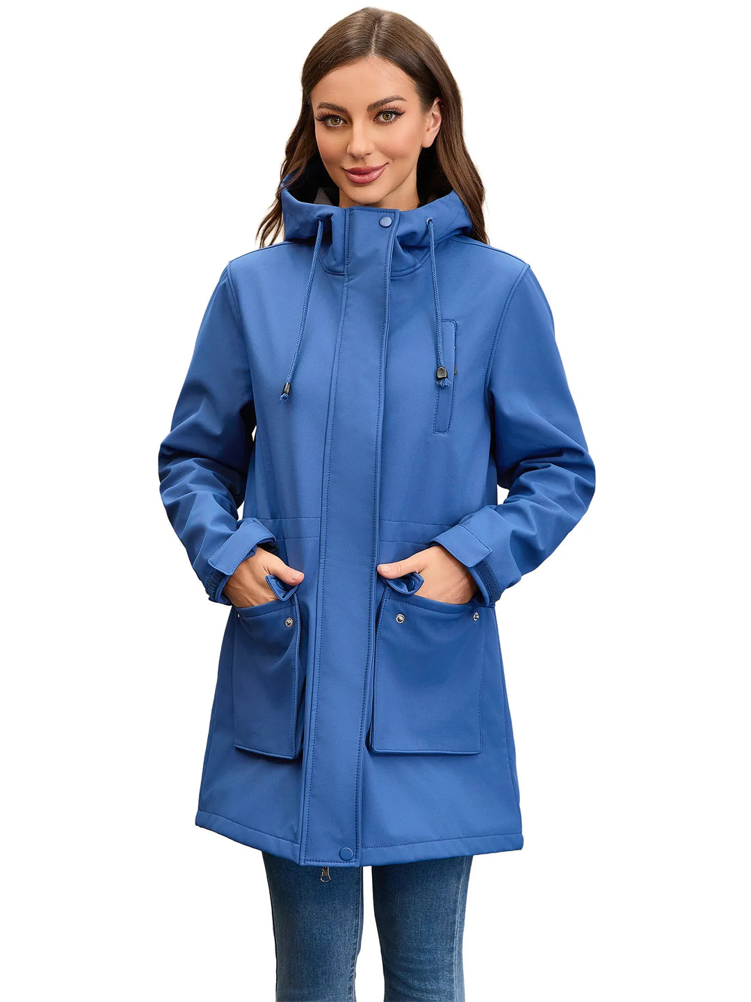 Drune | Wasserdichte Softshell-Damenjacke mit Kapuze