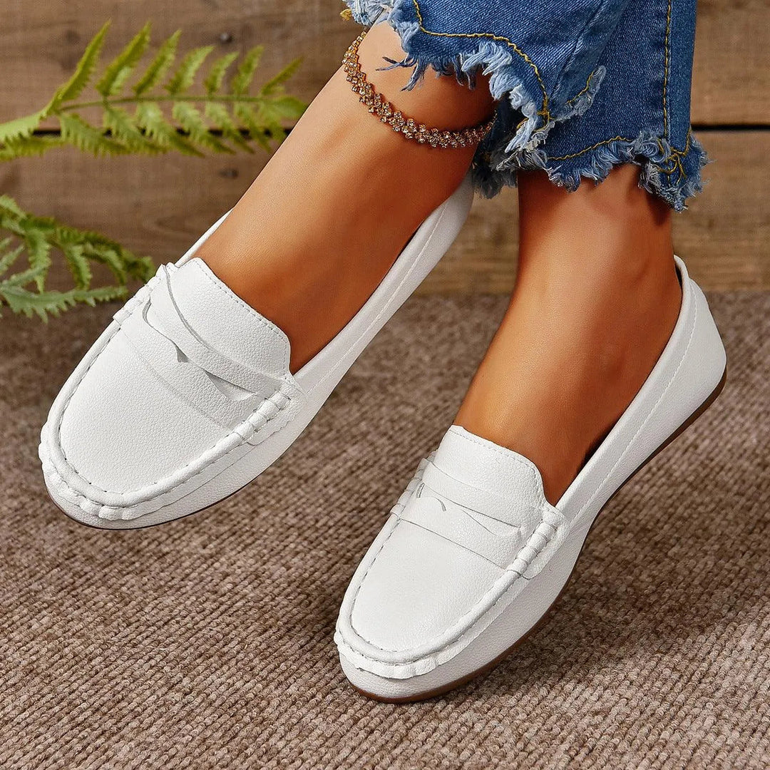 Drune | Gommino Flat Crossed Soft Sole Women