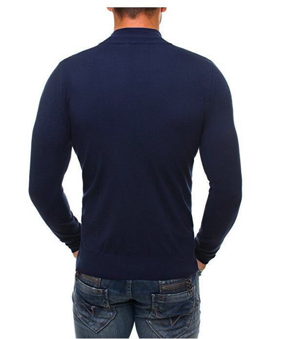 Drune | Herren Rollkragenpullover mit Reißverschluss