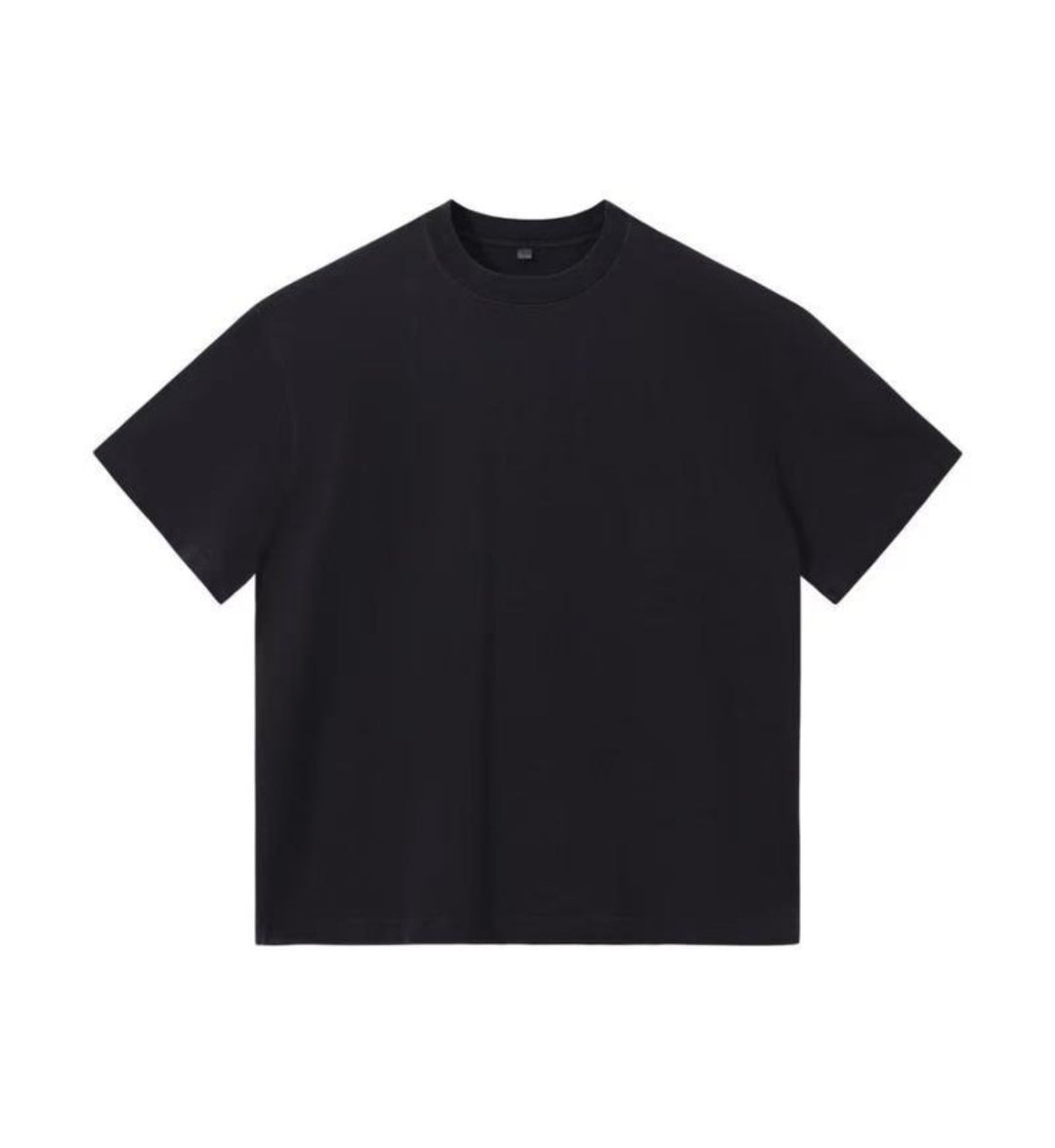 Drune | Schillerndes altes kurzes T-Shirt mit Färbung
