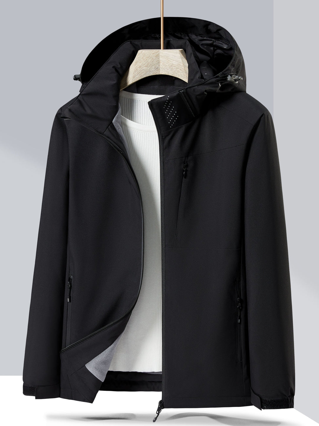 Drune | Winterjacke aus wasserdichtem Fleece mit Kapuze für Frauen - Perfekt für Outdoor-Aktivitäten