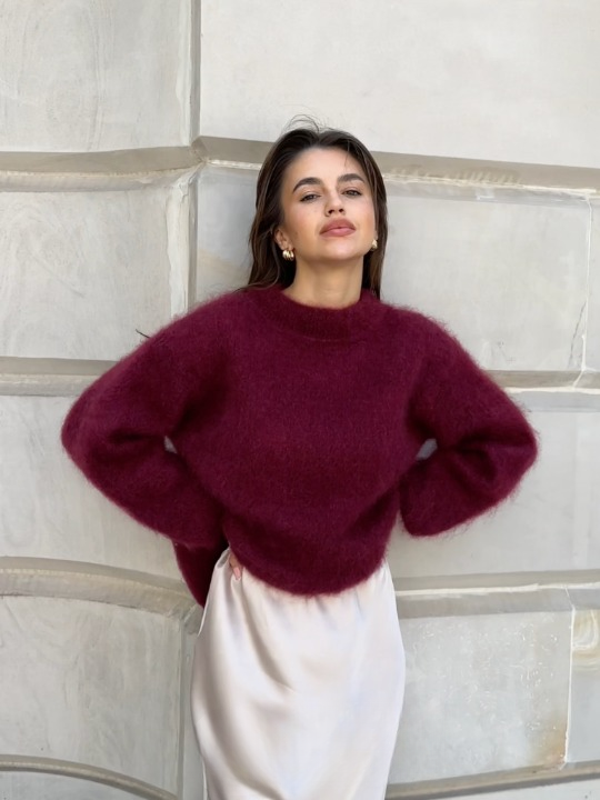 Drune | weicher Mohair-Strickpullover