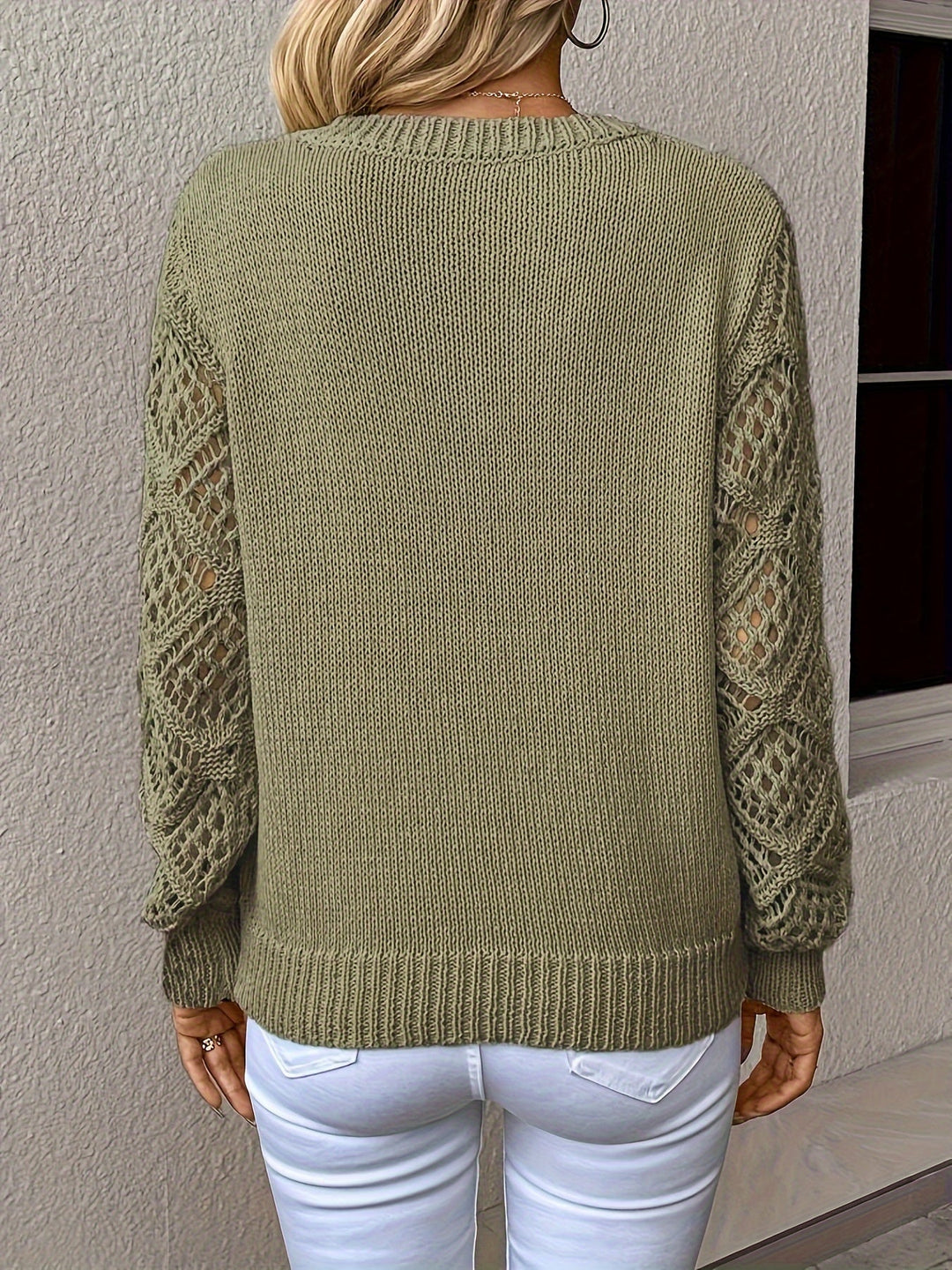Drune | Modischer Pullover mit Ausgeschnittenen Ärmeln