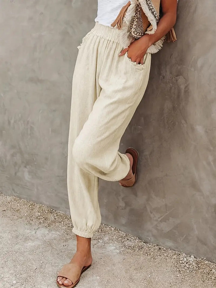 Drune - Lange Hose mit hoher Taille