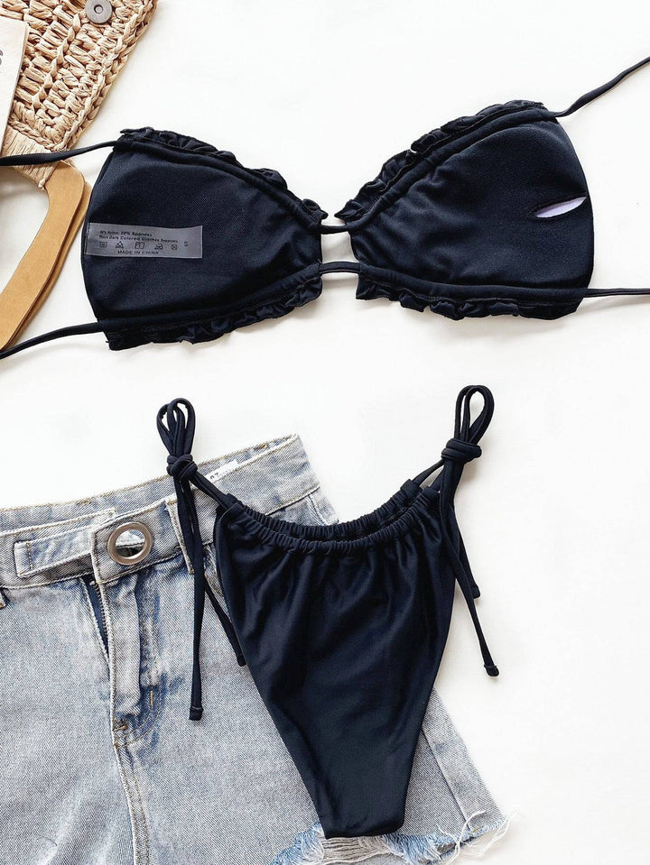 Drune | Rüschentrill Halterneck Bikini Set