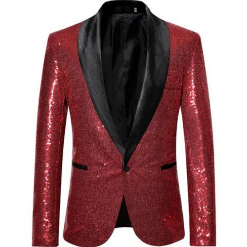 Drune | Herren Blazer mit Pailletten Feier
