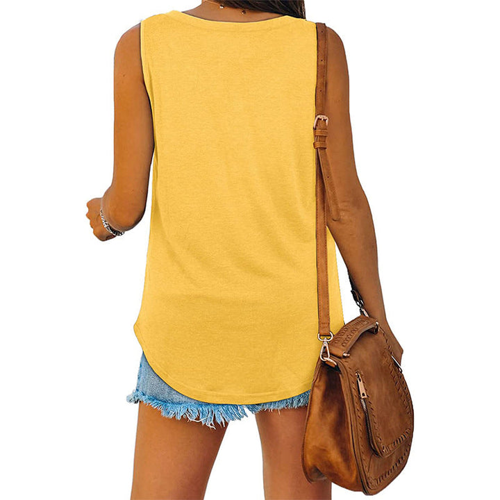 Drune | Jersey Tank-Top mit V-Ausschnitt