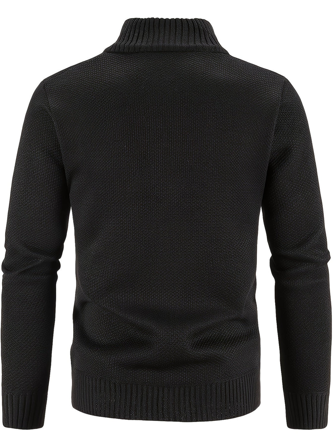Drune | Zip Up Stehkragen Strickjacke