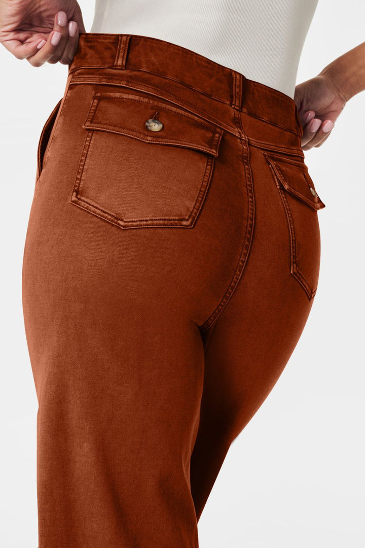 Drune | Hochtaillierte Jeans Mit Taschen Klassisch, Stilvoll Und Vielseitig