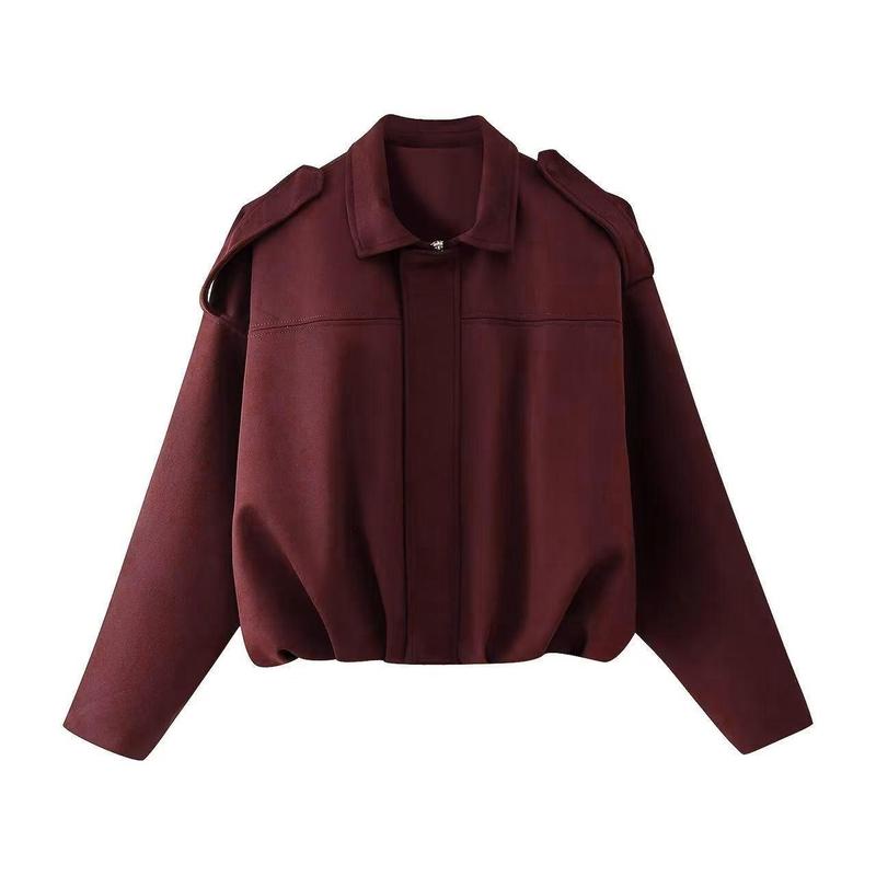 Drune | Wildleder Bomberjacke