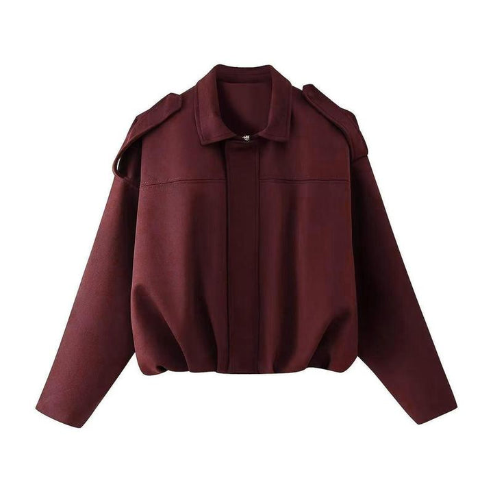 Drune | Wildleder Bomberjacke