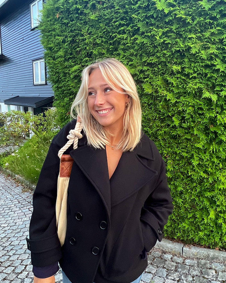 Drune | Klassischer Peacoat mit doppelter Knopfleiste