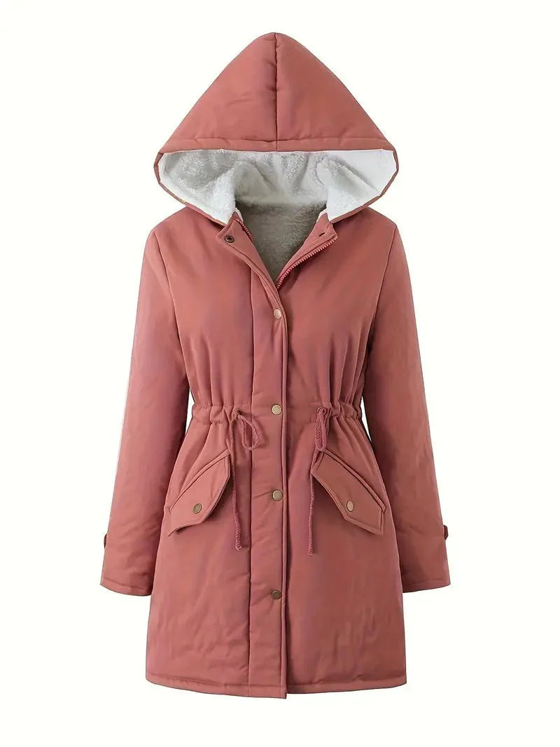Drune | Fleece-Futter Parka - Warm & Leicht - Verstellbare Taille - Legere Winterbekleidung