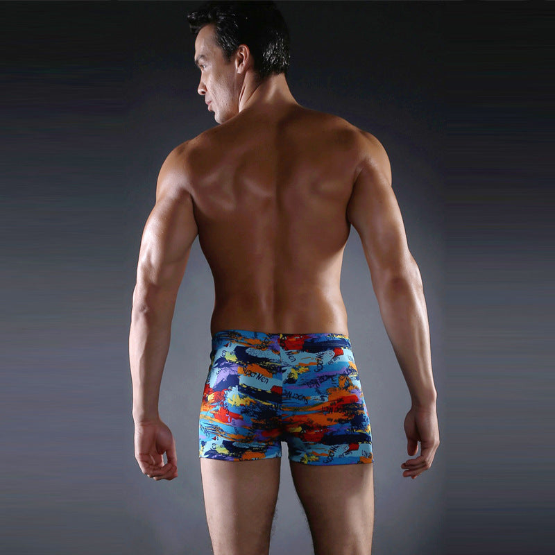Herren Schwimmshorts mit buntem Mosaikdesign Drune