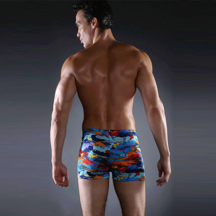 Herren Schwimmshorts mit buntem Mosaikdesign Drune