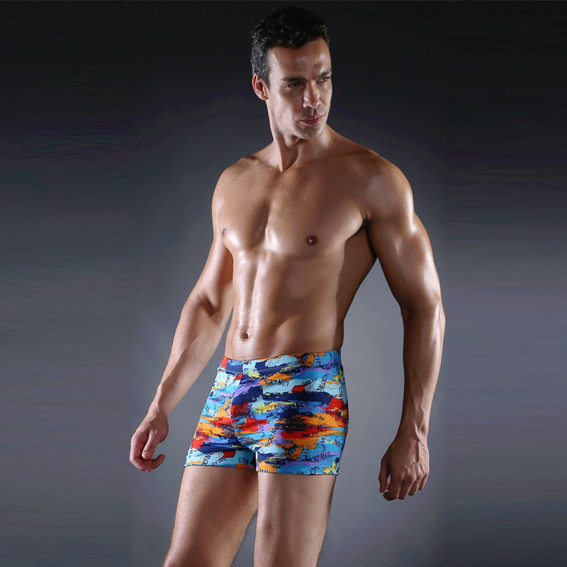 Herren Schwimmshorts mit buntem Mosaikdesign Drune