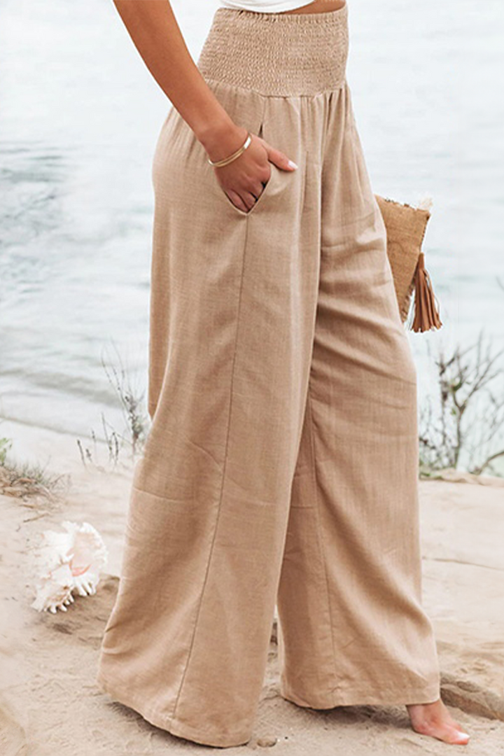 Drune | Elegante Dehnbare Palazzo-Hose für Damen