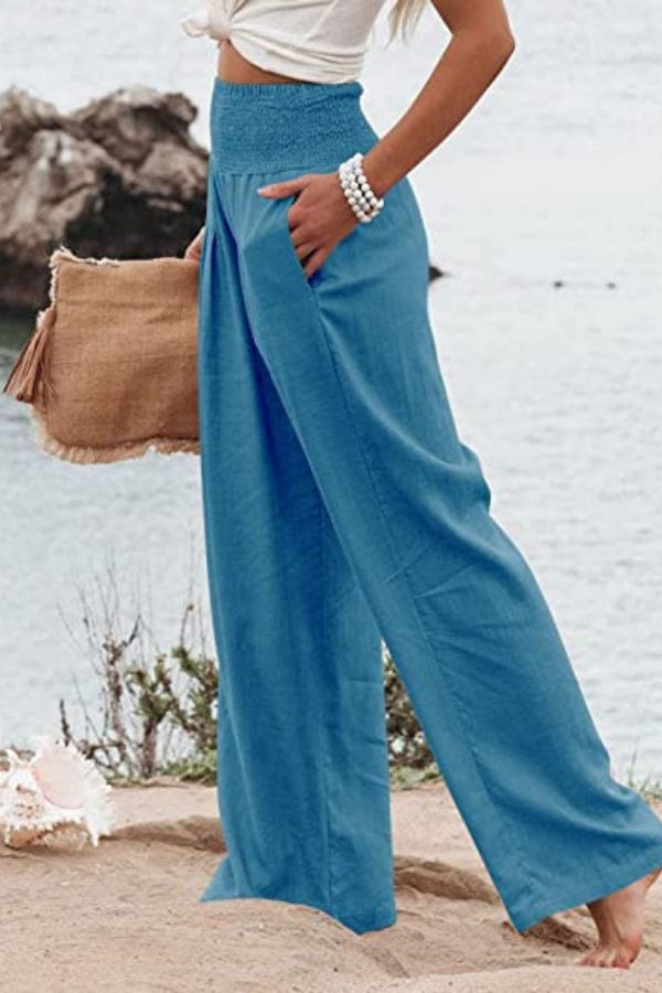 Drune | Elegante Dehnbare Palazzo-Hose für Damen
