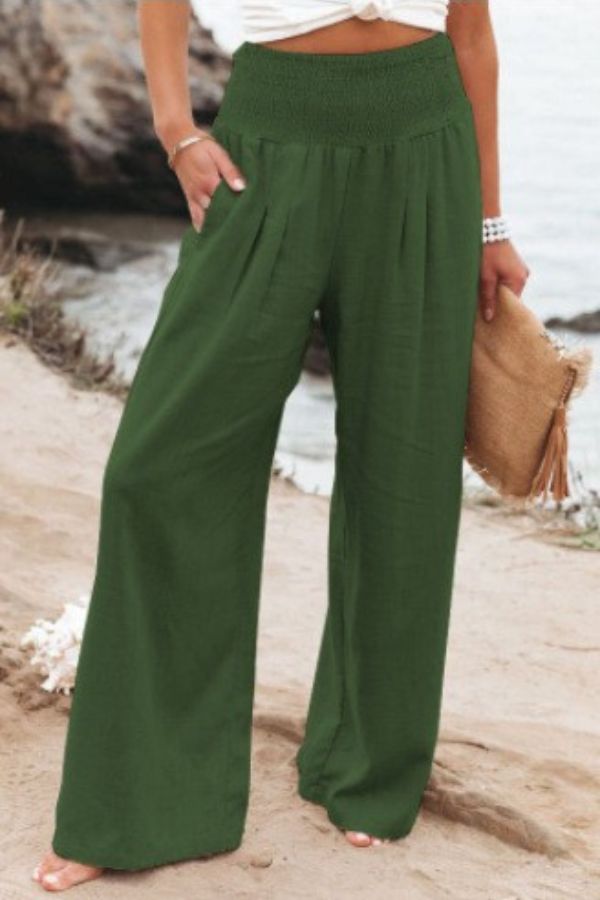 Drune | Elegante Dehnbare Palazzo-Hose für Damen