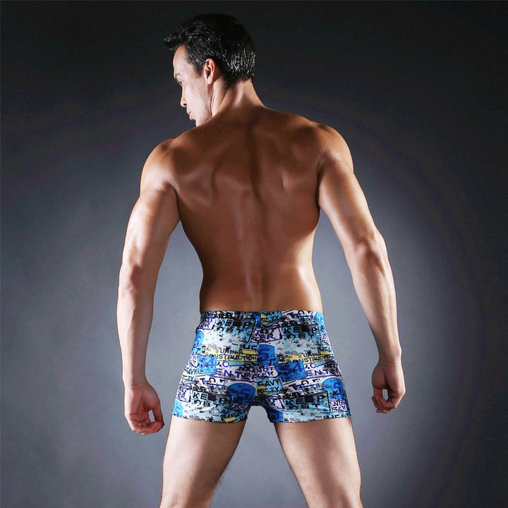 Herren Schwimmshorts mit kreativem Abstract-Muster Drune