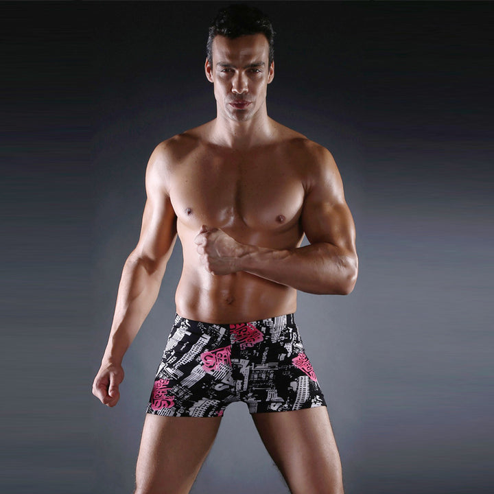 Herren Badeshorts mit modernem Musterdruck Drune