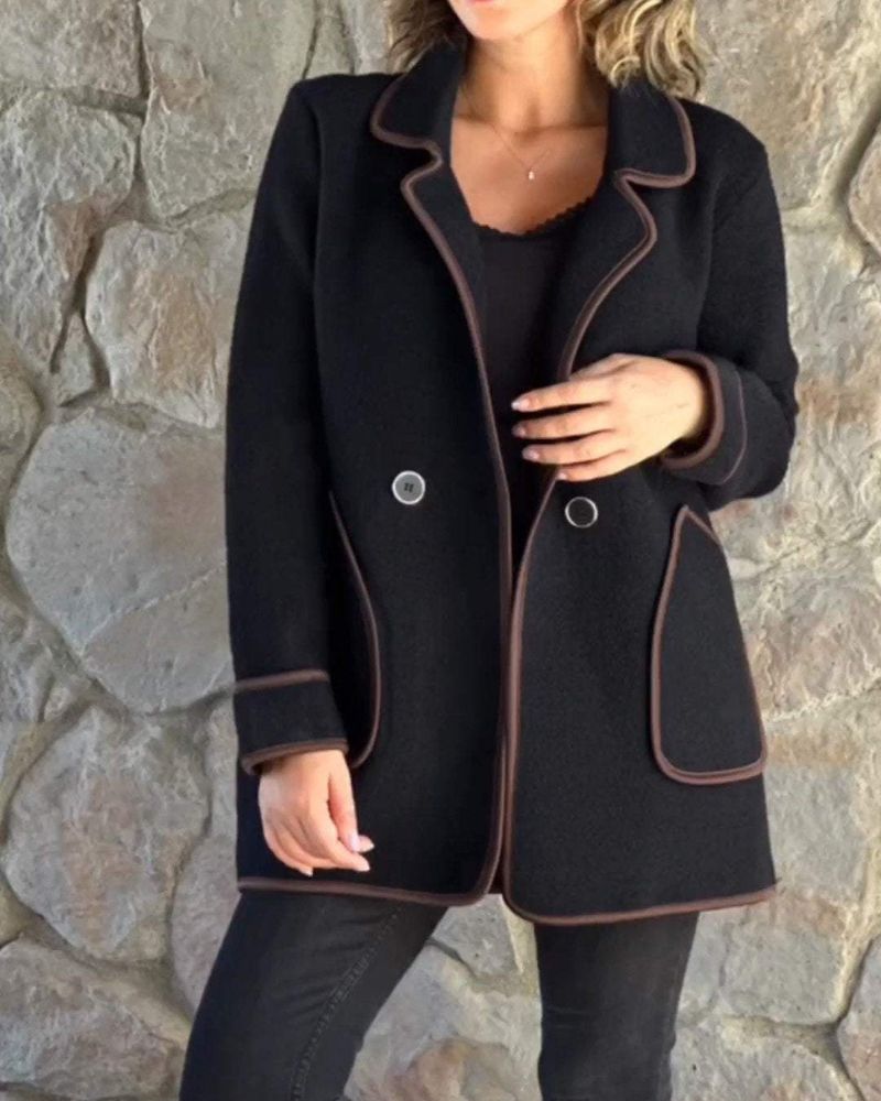 Drune | Kontrastfarbe Freizeitjacke