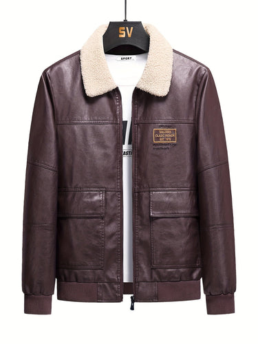 Drune | lässige vegane Wildleder-Fleecejacke für Männer - Ideal für Herbst/Winter