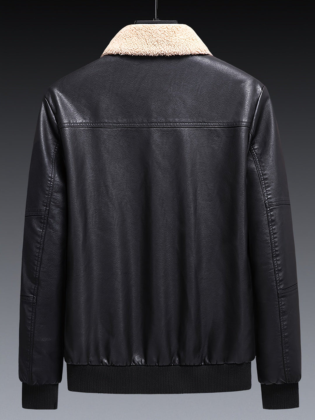 Drune |  Fleece PU Leder Winterjacke Für Herren - Perfekt für Outdoor-Aktivitäten