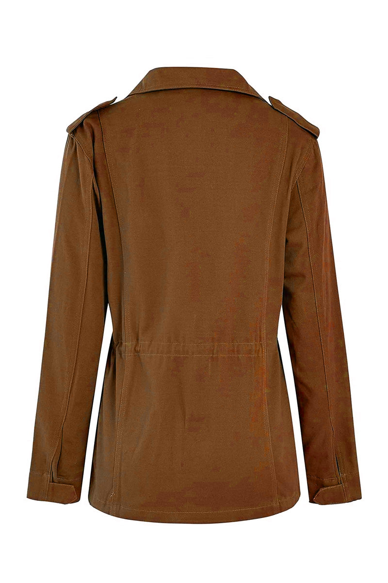 Drune | Kaffeebraune Übergangsjacke