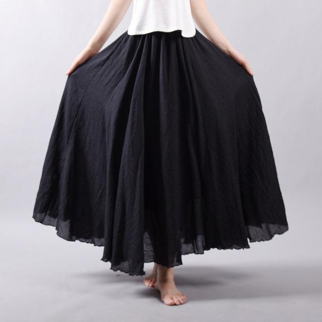 Drune | Lässig fallender Boho Maxi Rock für Damen