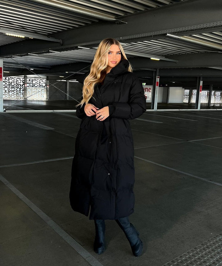 Drune | Langer Wintermantel mit Gürtel