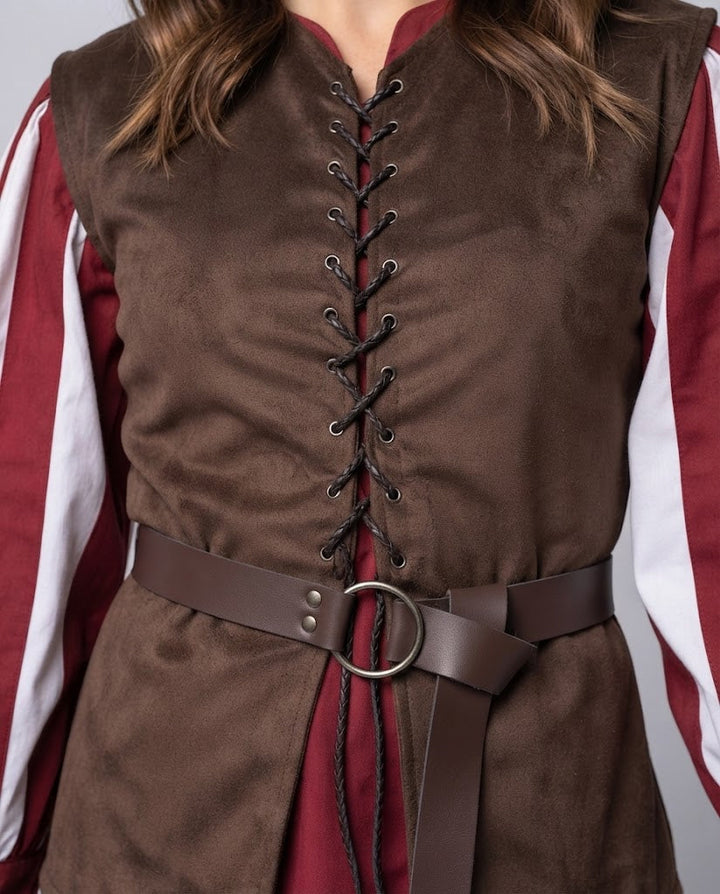 Damen Casual Schnürwesten Drune